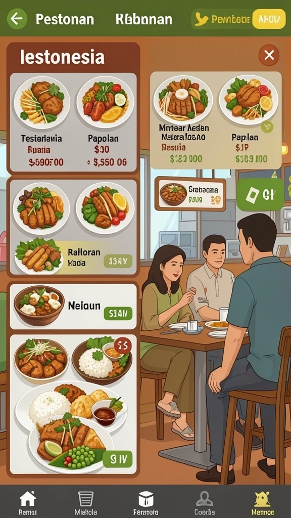 55rp - Tampilan antarmuka pengguna yang menarik dan intuitif.