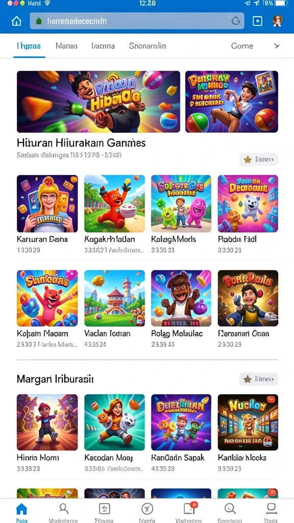 8ii - Gambar pertama menunjukkan aksi seru dalam permainan.