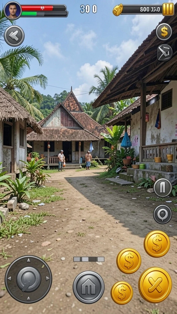 id098 - Screenshot aksi multiplayer dengan teman-teman dalam misi.
