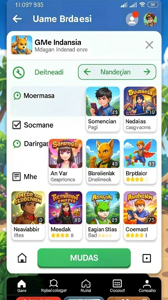 qqslot - Screenshot menunjukkan tema permainan yang menarik.