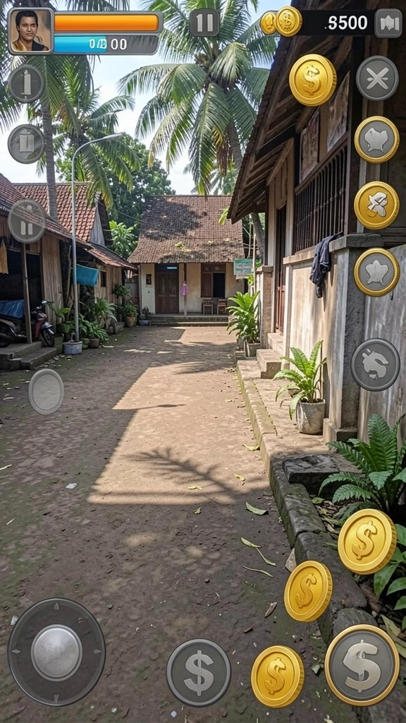 zavonzo - Tampilan karakter utama yang menarik dan penuh warna.